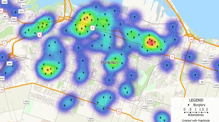 Crime mapping Software: