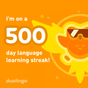 New year resolutions with Duolingo